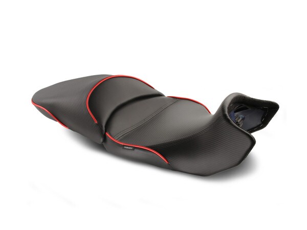 Check out the World Sport Performance Motorcycle Seats with CFX and Red Welt Low Version for the BMW R 1300 GS.